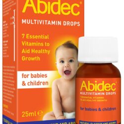 Abidec Kid Baby Multivitamin Drops – Aids Healthy Growth Contains Vitamin D, C and A – Suitable from Birth, Natural flavour and aroma, 25 ml